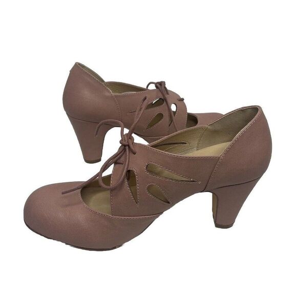 Chelsea Crew NWOB 50s Christie Shoe Booties Mauve Women’s Size 40 EU/9.5 US - Picture 3 of 9